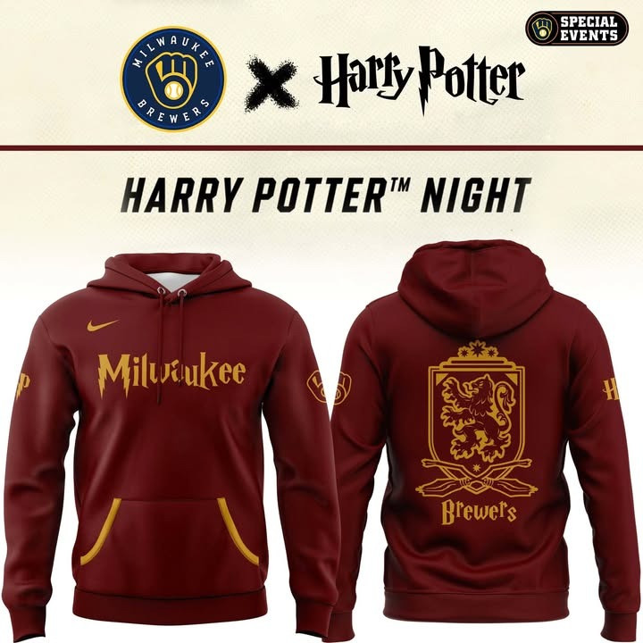 Milwaukee Brewers Harry Potter Night Hoodie Harry Potter Lover Best Gifts For Brewers Fans