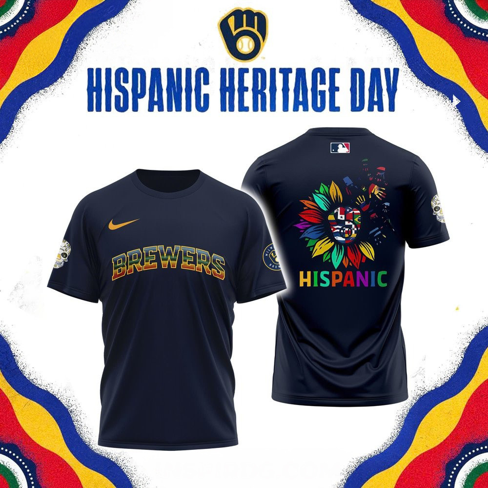 Milwaukee Brewers Hispanic Heritage Day Special T-Shirt Best Gifts For Baseball Fans