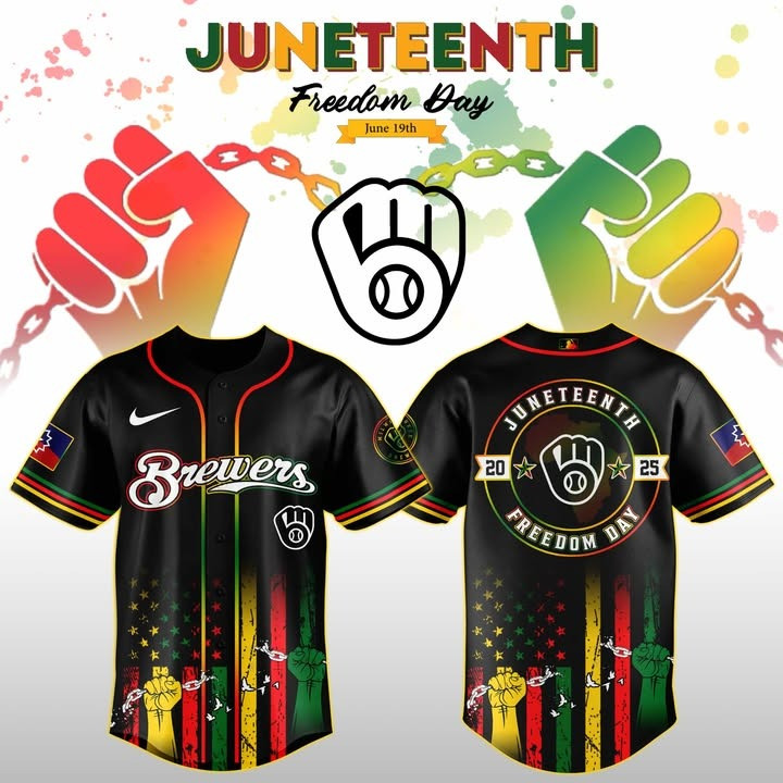 Milwaukee Brewers Juneteenth Day Jersey Presents For Baseball Fans