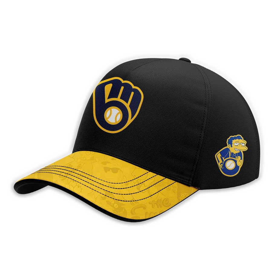 Milwaukee Brewers Mix The Simpsons Heritage Hat Gifts For Baseball Fans
