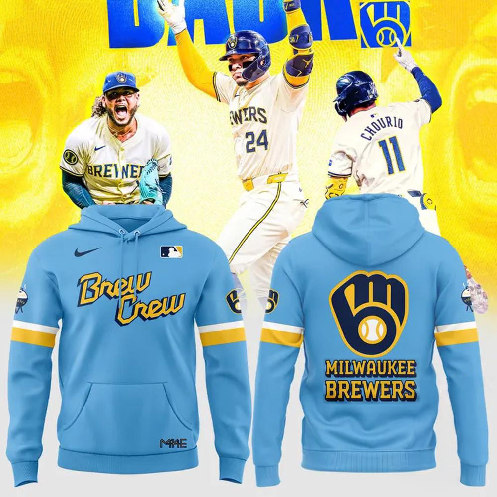 Milwaukee Brewers Special New Blue City Connect Hoodie Presents For Baseball Fan