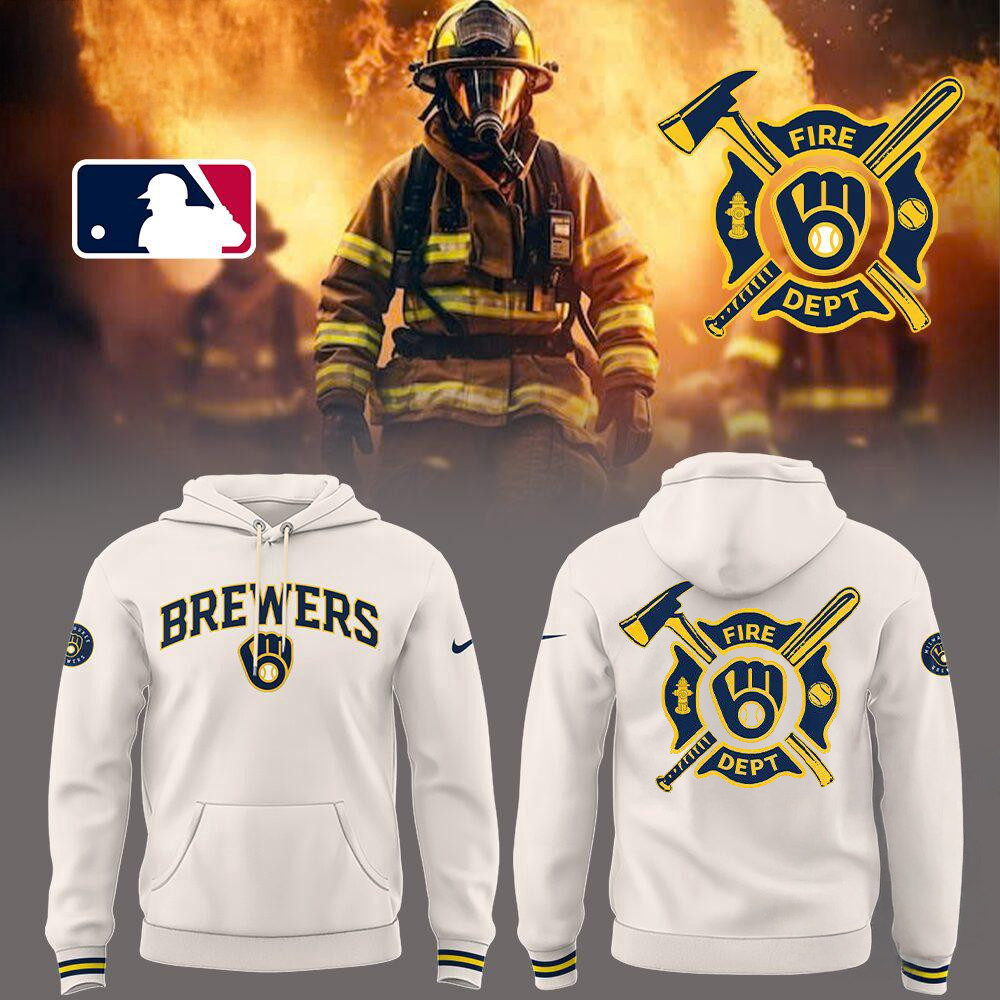 Milwaukee Brewers x Firefighter Appreciation Night Limited Edition Hoodie Gifts For Fan