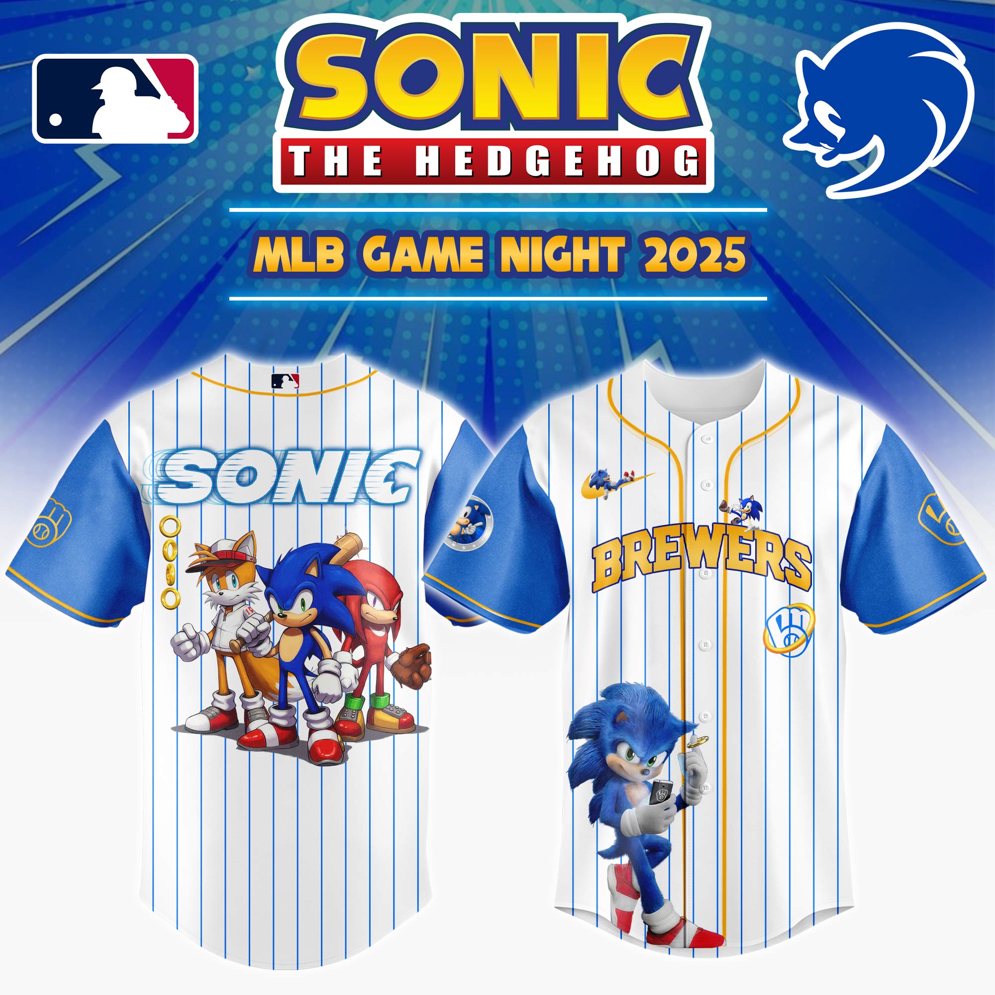 Milwaukee Brewers x Socnic Game Night Jersey 2025 Baseball Coach Gift Ideas