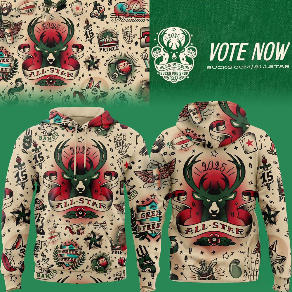 Milwaukee Bucks 2025 All Star Hoodie Unique Gifts For Baseball Fans
