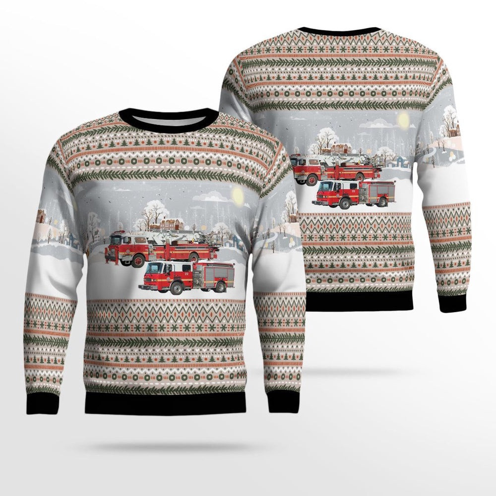 Minden Nevada East Fork Fire Protection District AOP Ugly Sweater Christmas Unisex Sweaters Gift For Christmas