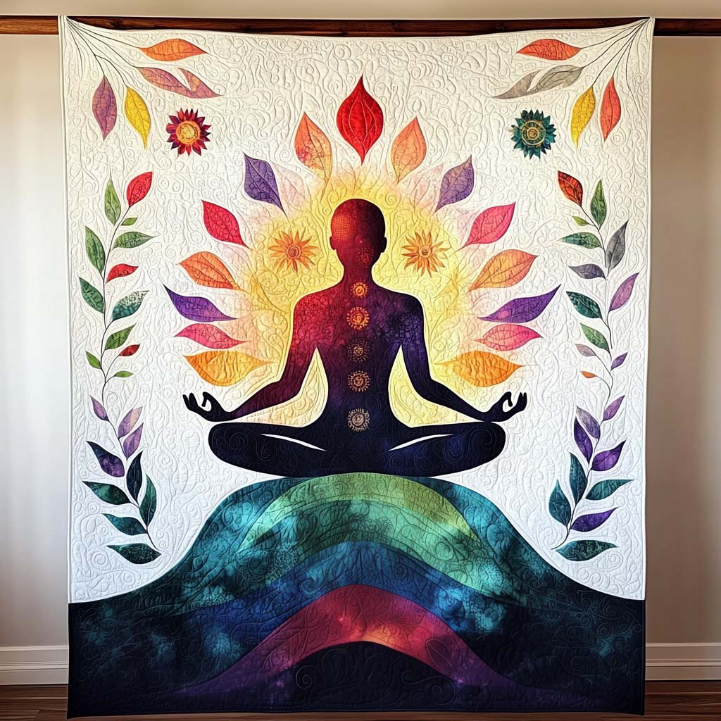 Mindful Grace Quilted Blanket Best Gifts For Yoga Lovers