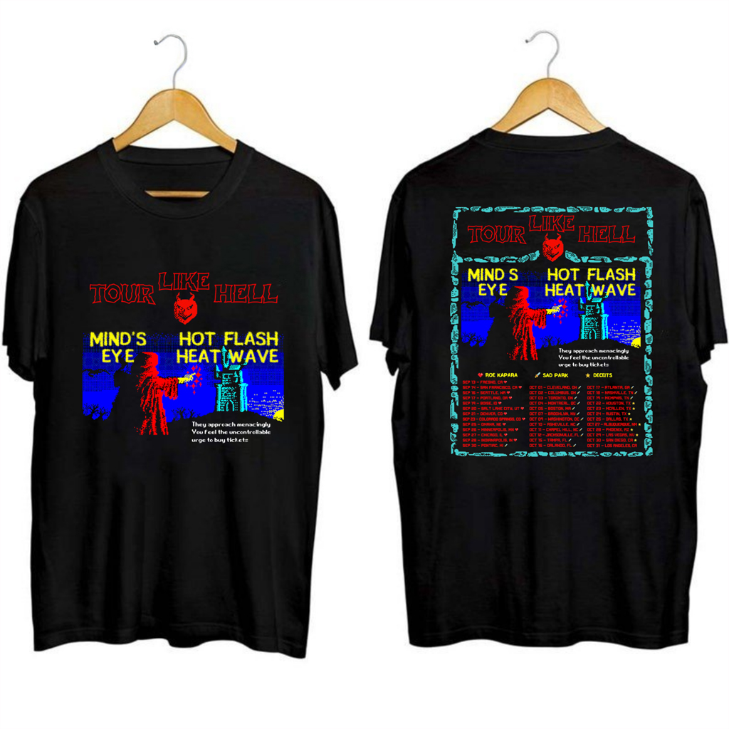 Mind's Eye And Hot Flash Heat Wave Tour Shirt Fan Merch Christmas Gift Ideas For Him