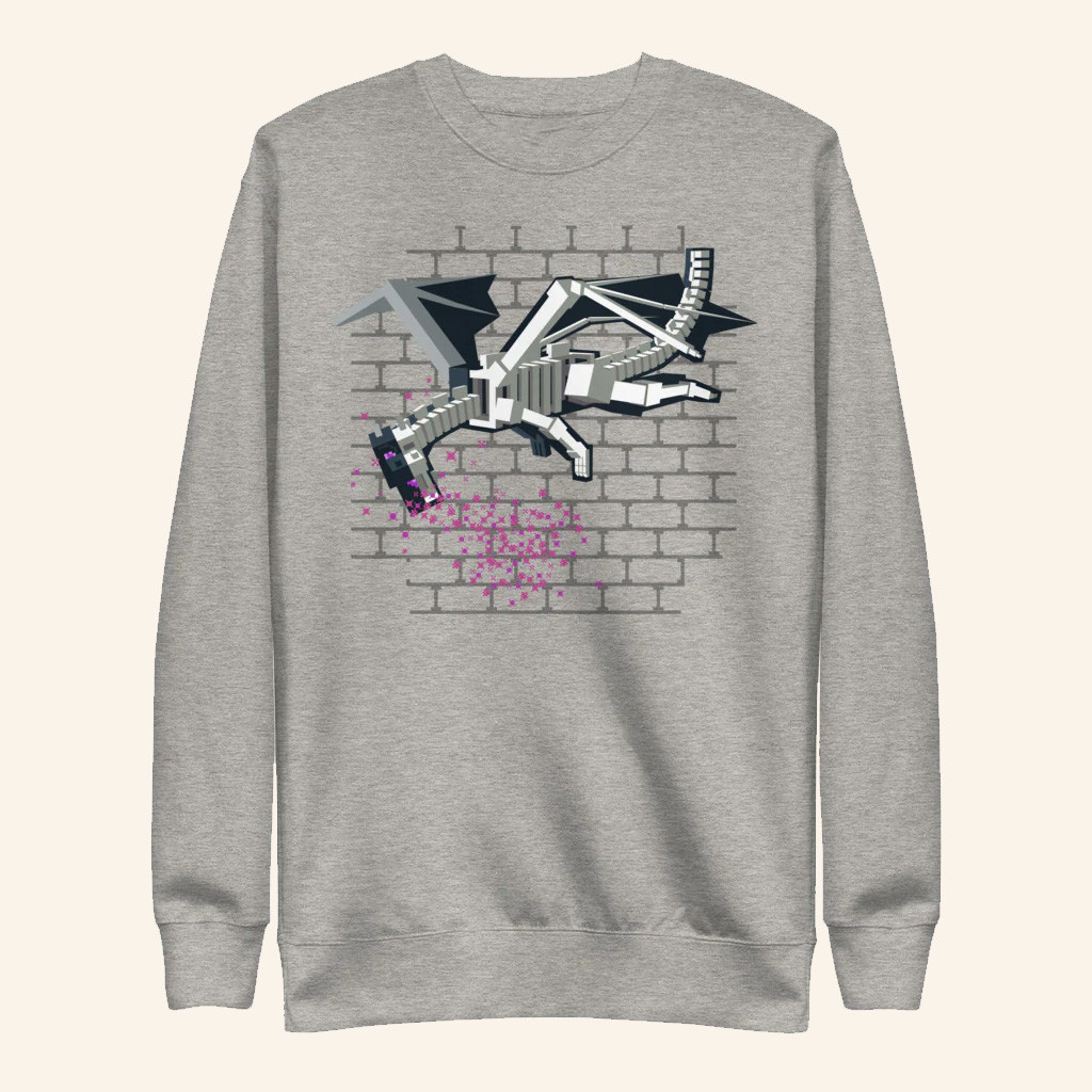 Minecraft Merch Ender Dragon Sweatshirt Game Lover Gifts Ideas For Him