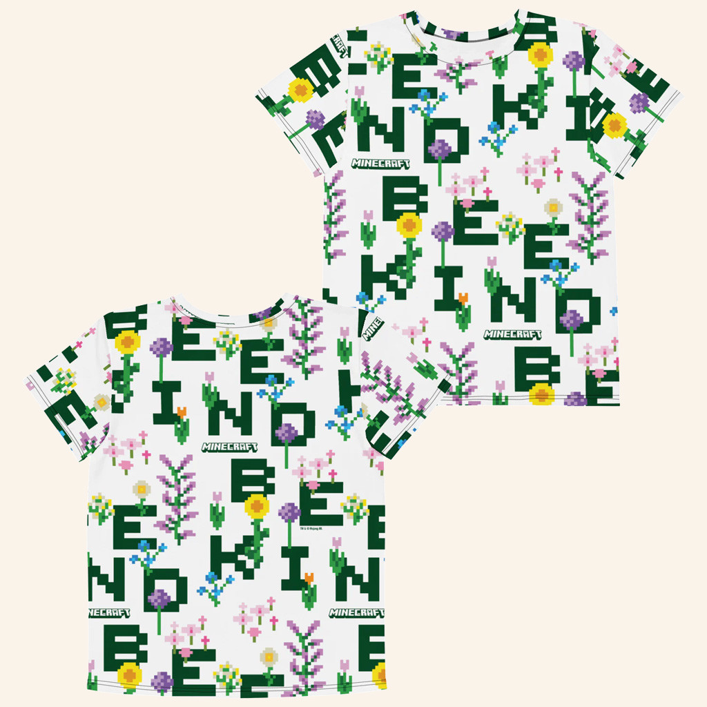 Minecraft Merch Minecraft Bee Kind T-Shirt Gifts For Girlfriend Game Lovers Minecraft Merch Minecraft Bee Kind T-Shirt Gifts For Girlfriend Game Lovers