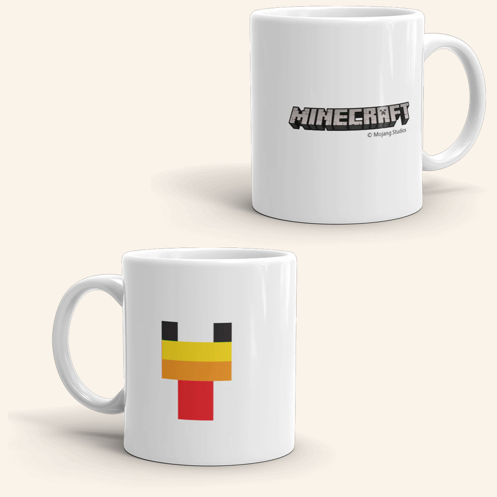 Minecraft Merch Minecraft Chicken Face White Mug Birthday Ideas For Husband