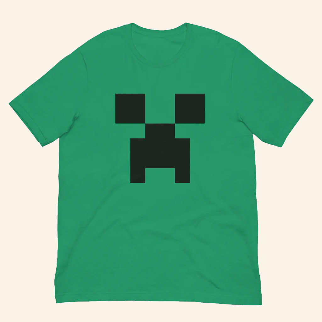 Minecraft Merch Minecraft Creeper Big Face T-Shirt Best Birthday Gift For Friends Minecraft Merch Minecraft Creeper Big Face T-Shirt Best Birthday Gift For Friends