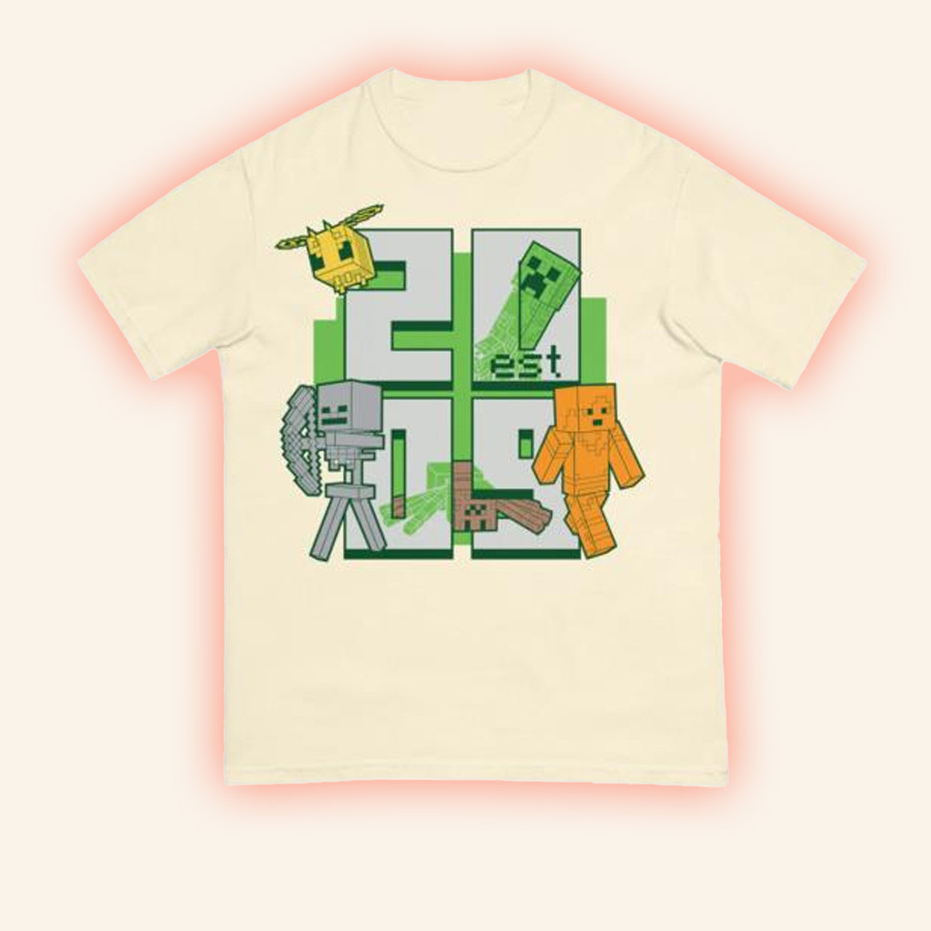 Minecraft Merch Minecraft Est 2009 Stacked T-Shirt Gifts For Him Minecraft Merch Minecraft Est 2009 Stacked T-Shirt Gifts For Him