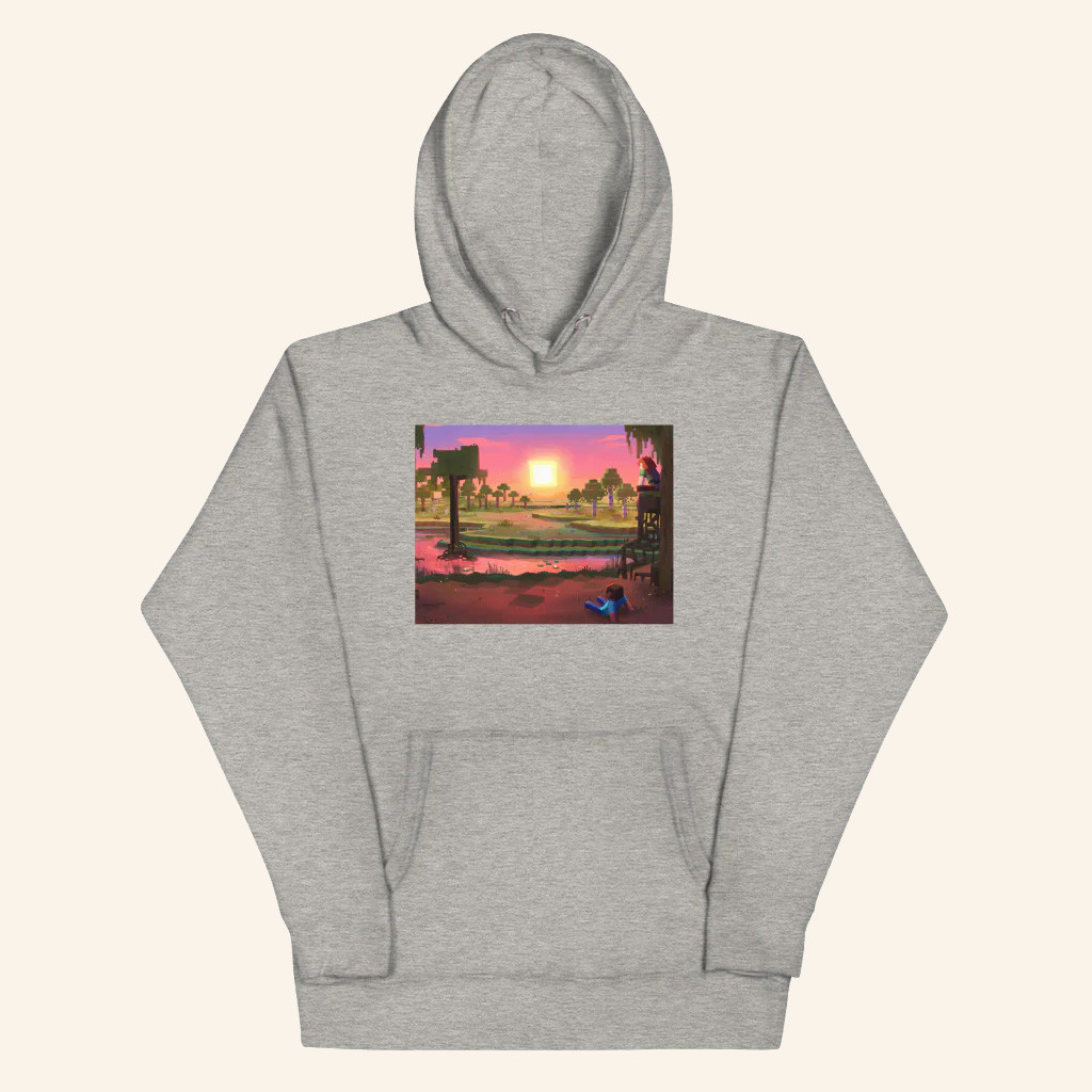 Minecraft Merch Minecraft Loot Swamp Sunset Hoodie Best Gifts For Brother