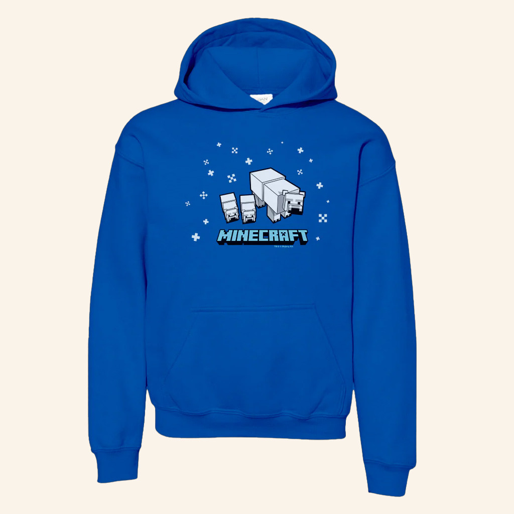 Minecraft Merch Minecraft Polar Bear Hoodie Gift Ideas For Son