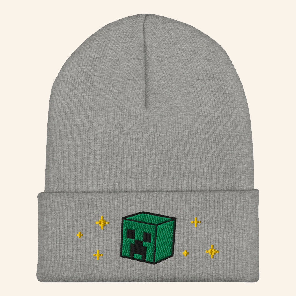 Minecraft Merch Minecraft Seasons Greetings Cuffed Beanie Best Gifts For Boyfriend