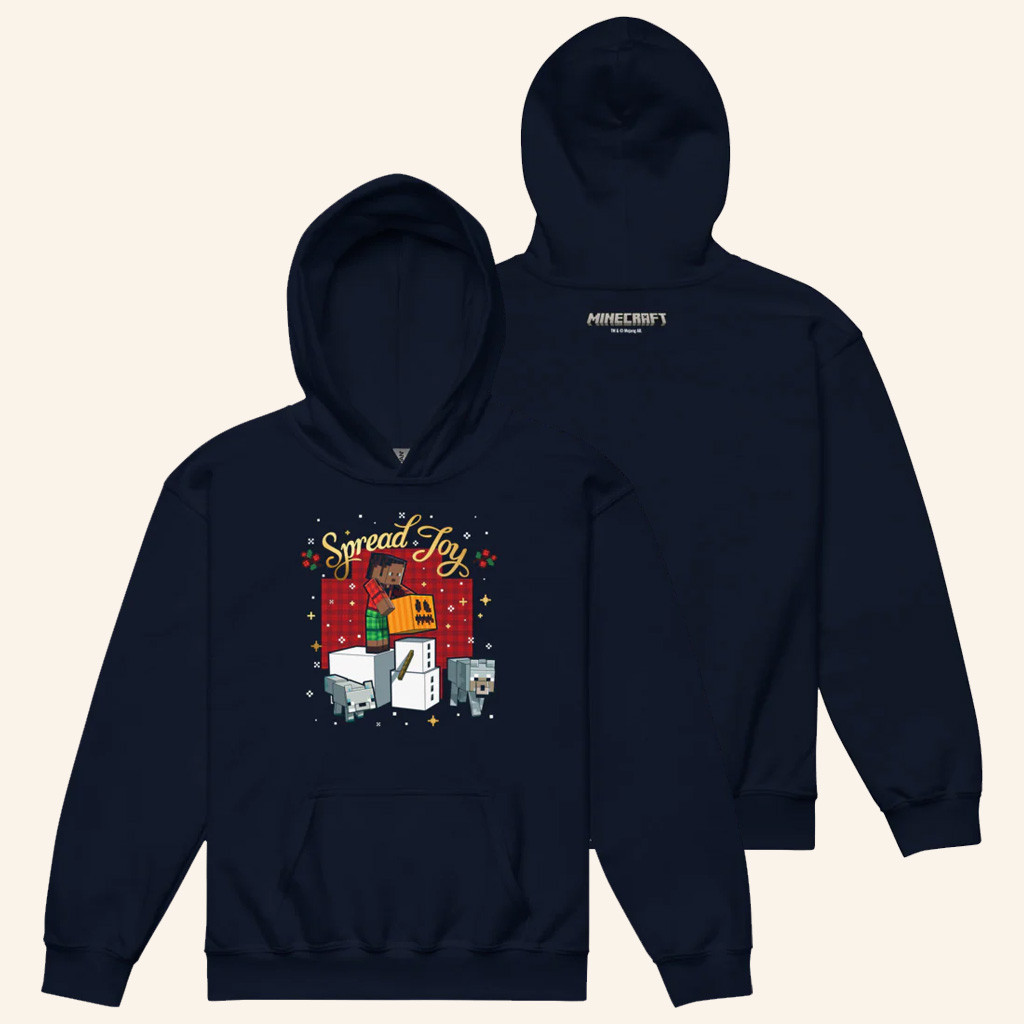 Minecraft Merch Minecraft Spread Joy Hoodie Christmas Gifts For Boyfriend
