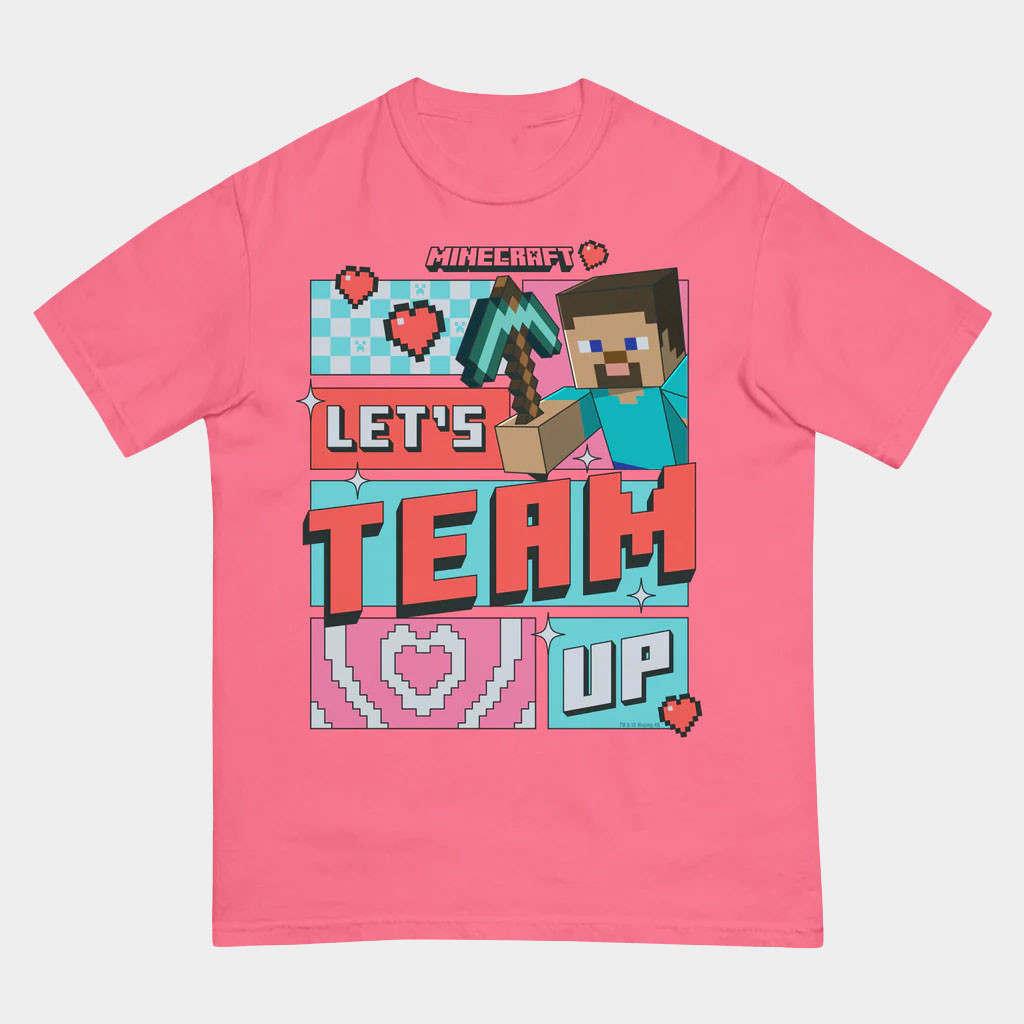 Minecraft Merch Minecraft T-Shirt Let's Team Up Shirt Birthday Gift For Son