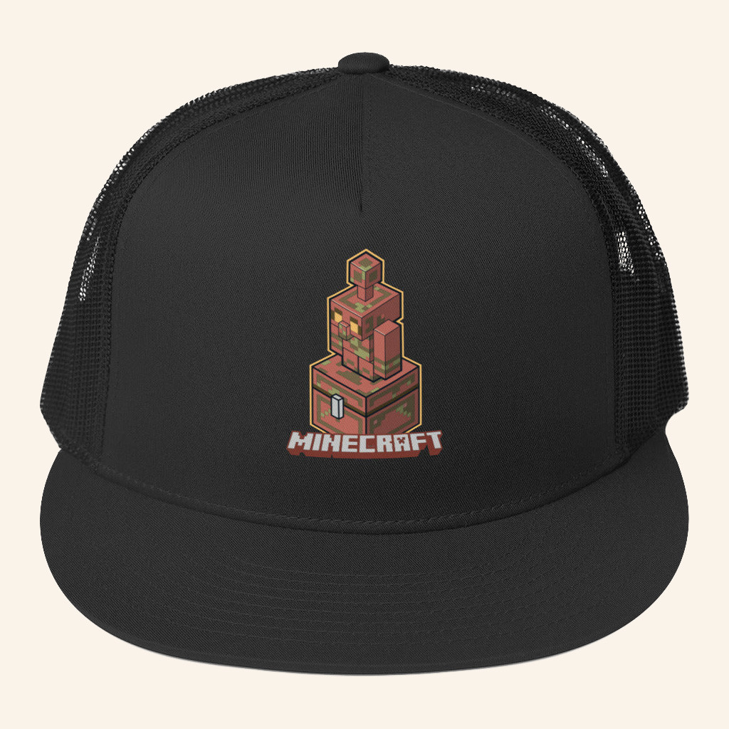 Minecraft Merch Minecraft The Copper Age Trucker Hat Snapback Gifts For Brother