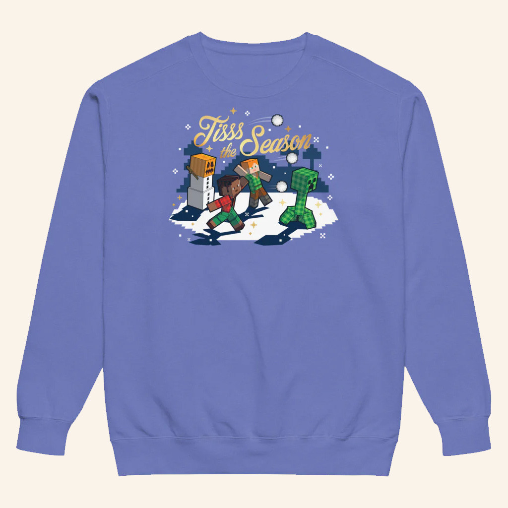 Minecraft Merch Minecraft Tisss The Season Sweatshirt Xmas Gifts For Daughter