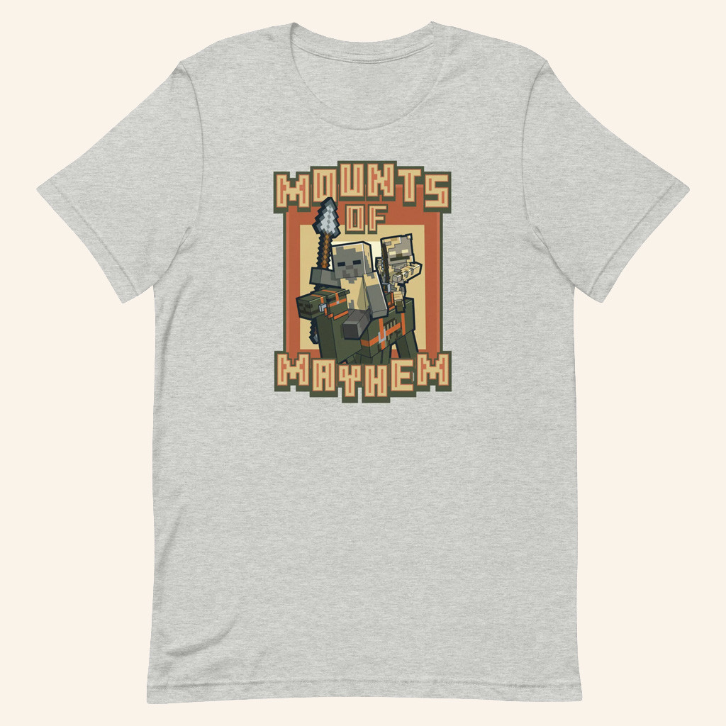 Minecraft Merch Mounts Of Mayhem T-Shirt Birthday Presents For Boyfriend