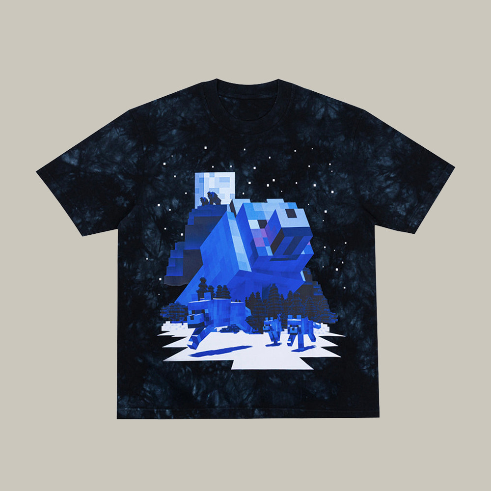 Minecraft Merch The Wolf T-Shirt Minecraft Wolf Pixel Art Shirt Gifts For Him