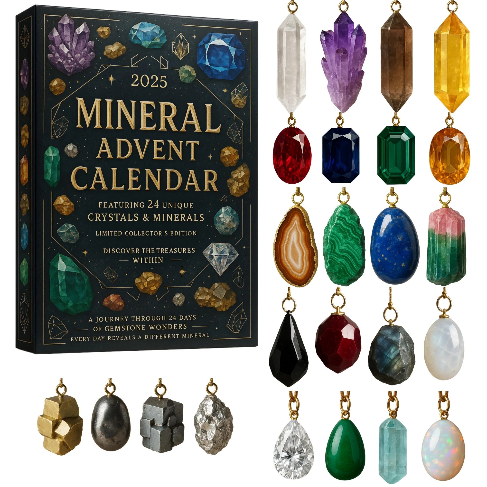 Mineral Ornament Advent Calendar 2025 Cool Advent Calendar Christmas Gifts For Mom