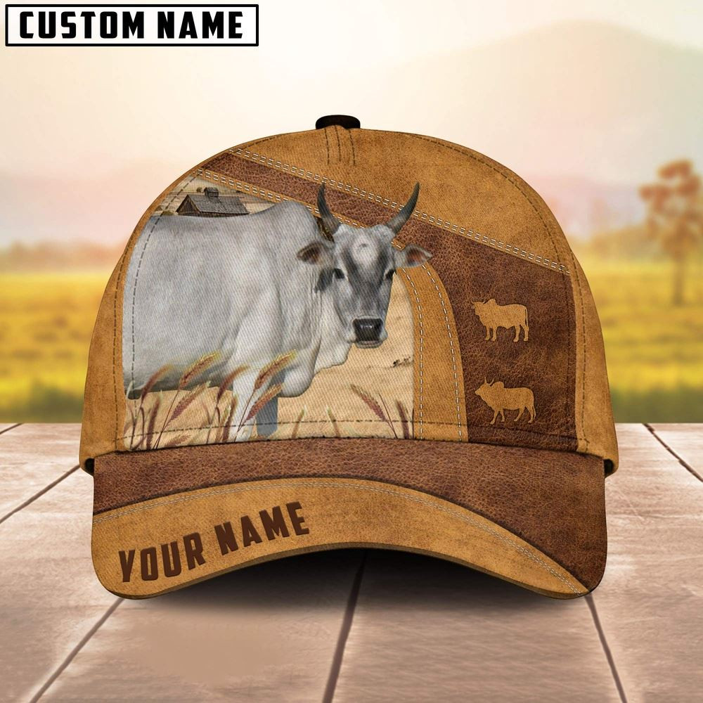 Mini Zebu Custom Name Cap Farm Cap Farmer Baseball Cap Gift For Farmer