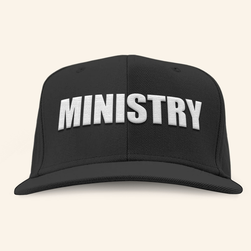 Ministry Merch Ministry Logo Snapback Hat Embroidered Gifts For Father