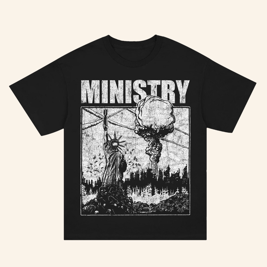 Ministry Merch Statue Of Misery T-Shirt Good Gifts For Boyfriend