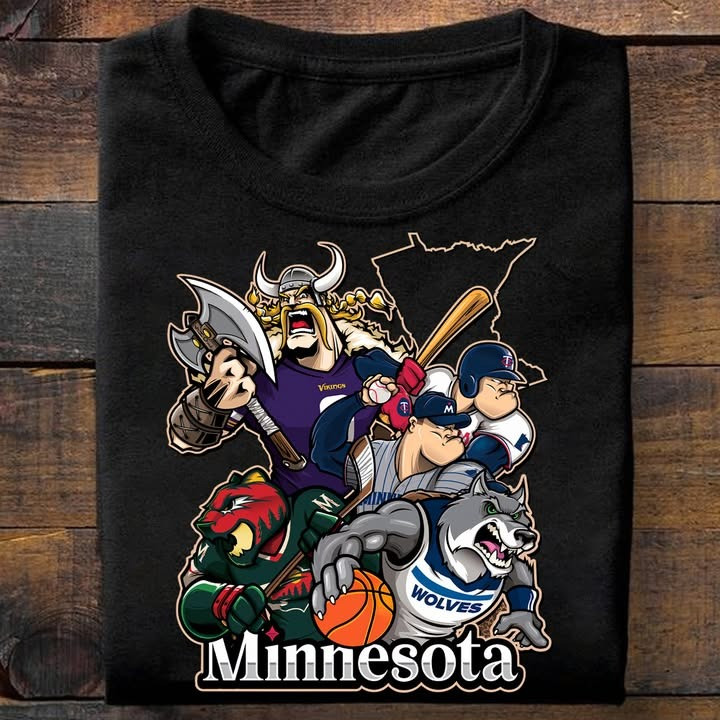 Minnesota City Sport Teams Mascots Shirt Gifts For Minnesota Sport Teams Fans For Him Her