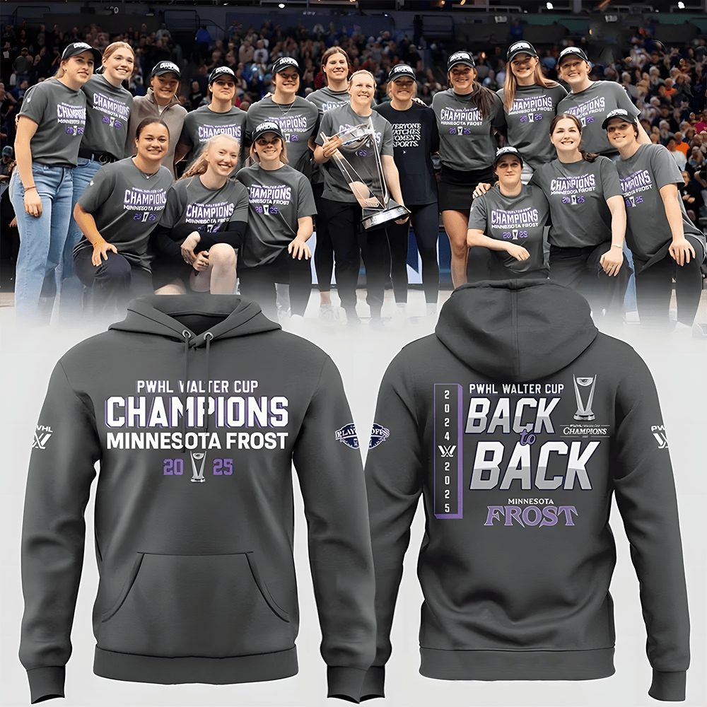 Minnesota Frost 2025 Walter Cup Champions Special Hoodie Best Gifts For Hockey Lovers