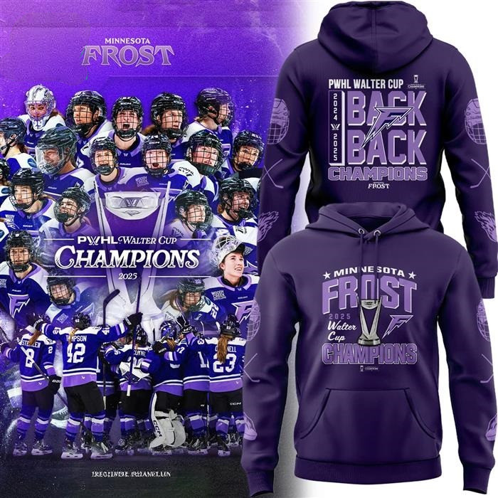 Minnesota Frost vs Everyone PWHL Walter Cup 2025 Champion Hoodie Best Gifts For Hockey Fans
