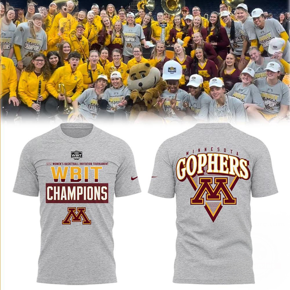 Minnesota Golden Gophers Women's Basketball 2025 WBIT CHAMPIONS Shirt Basketball Fan Gift Ideas