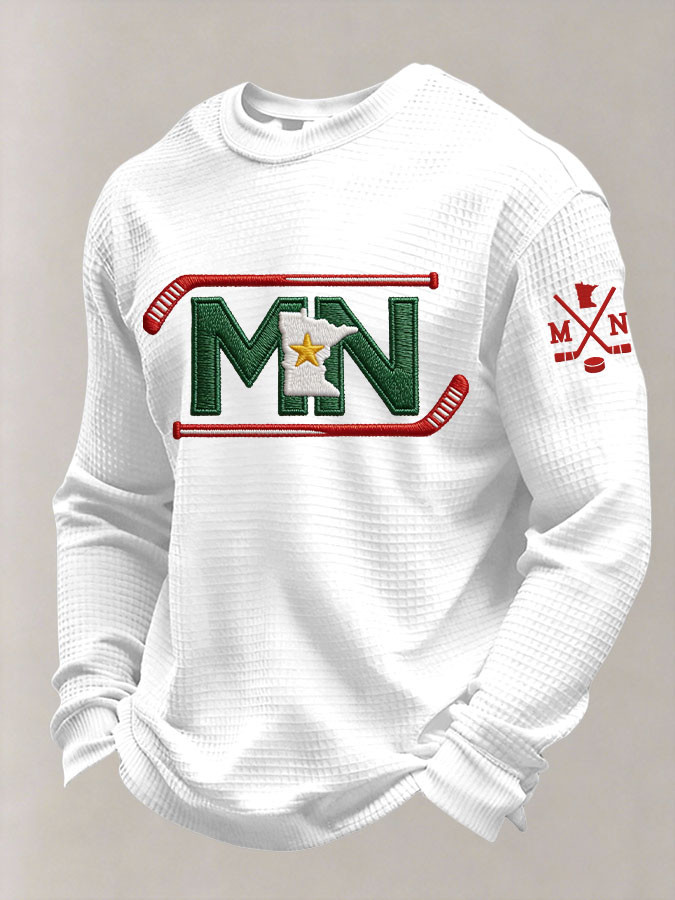 Minnesota Hockey Long Sleeve Shirt MN Game Day Shirt Birthday Gifts For Hockey Fans