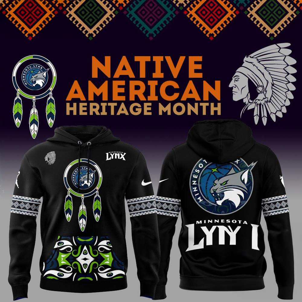 Minnesota Lynx National American Indian Heritage Month 3D Print Hoodie Basketball Fan Gift Ideas