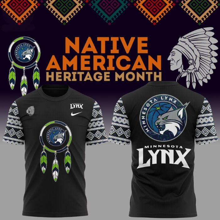 Minnesota Lynx Native American Indian Heritage T-Shirt Gifts For Basketball Fan