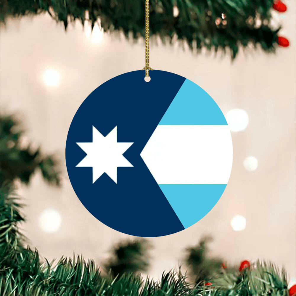 Minnesota New Flag Ornament Patriot Christmas Ornaments New MN State Flag Merch Minnesota New Flag Ornament Patriot Christmas Ornaments New MN State Flag Merch