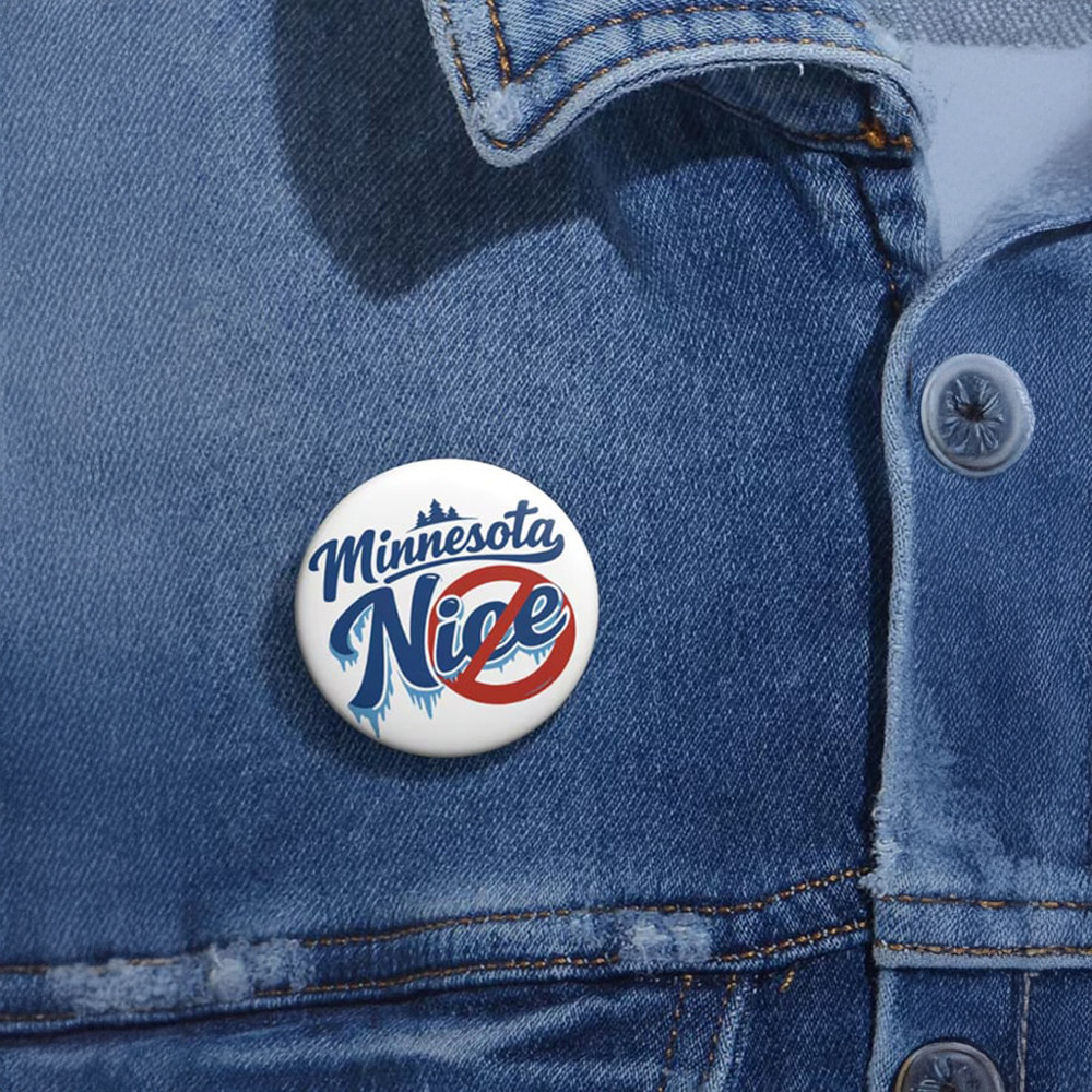 Minnesota No ICE Alex Pretti Button Alex Pretti Kicking Ice Car Political Button