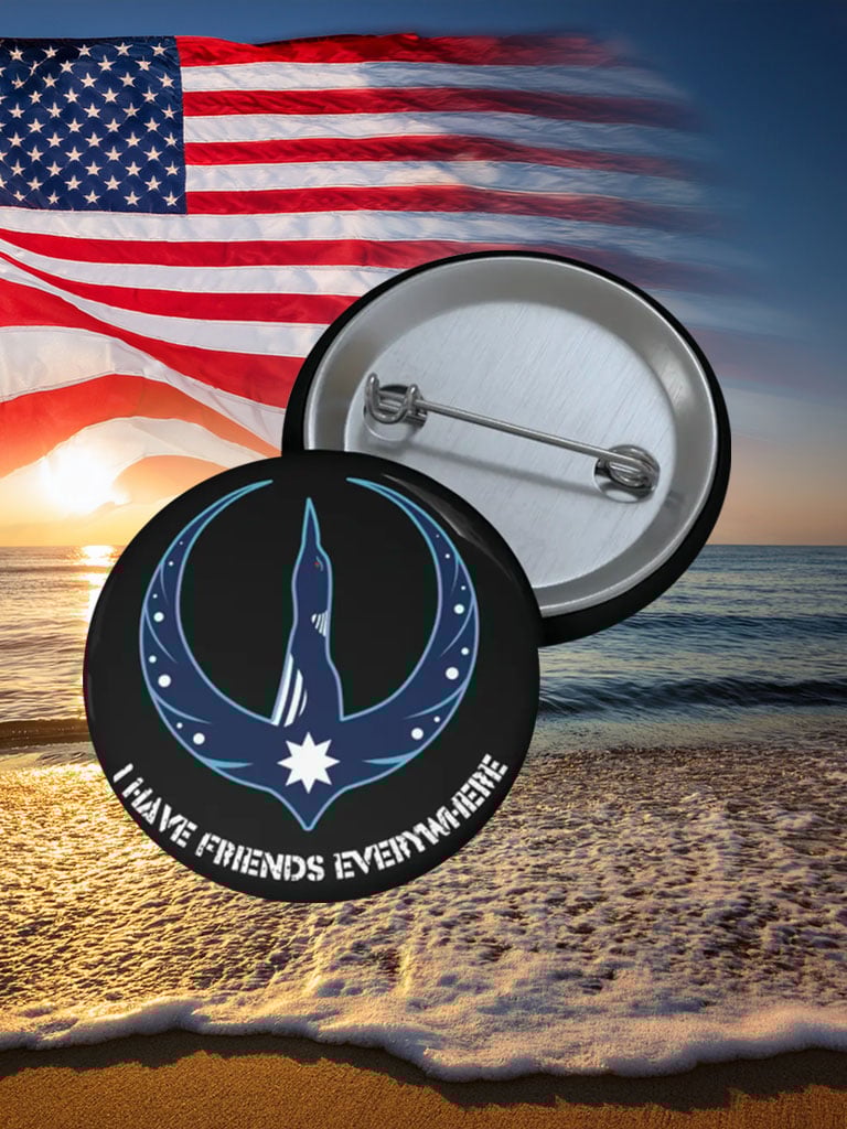 Minnesota Rebel Loon Pin Button Justice For Alex Merch I Have Friends Everywhere Pin Button