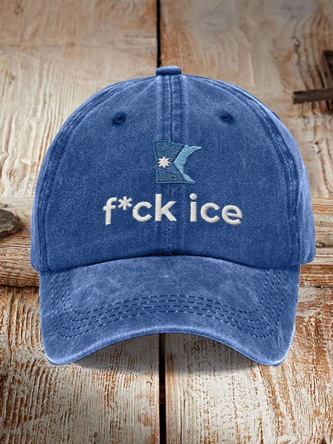 Minnesota Strong Hat Embroidered F ICE Hat Justice for Alex Merch Gifts For Father