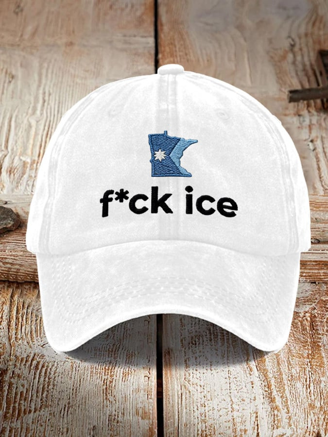 Minnesota Strong Hat Embroidered F ICE Hat Justice for Alex Merch Gifts For Father