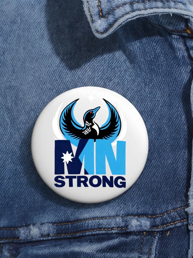 Minnesota Strong Pin Button FDT Merch I Stand With Minnesota Button Gifts For Supporters