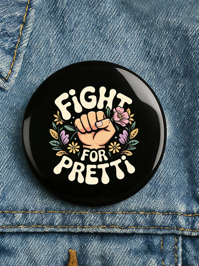 Minnesota Strong Pin Button Fight For Ptetti Merch I Stand With Minnesota Button Gifts