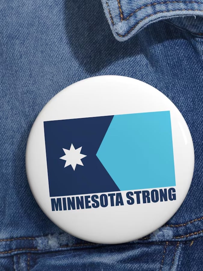 Minnesota Strong Pin Button Justice For Alex Merch Free Minnesota Button Protest Gifts