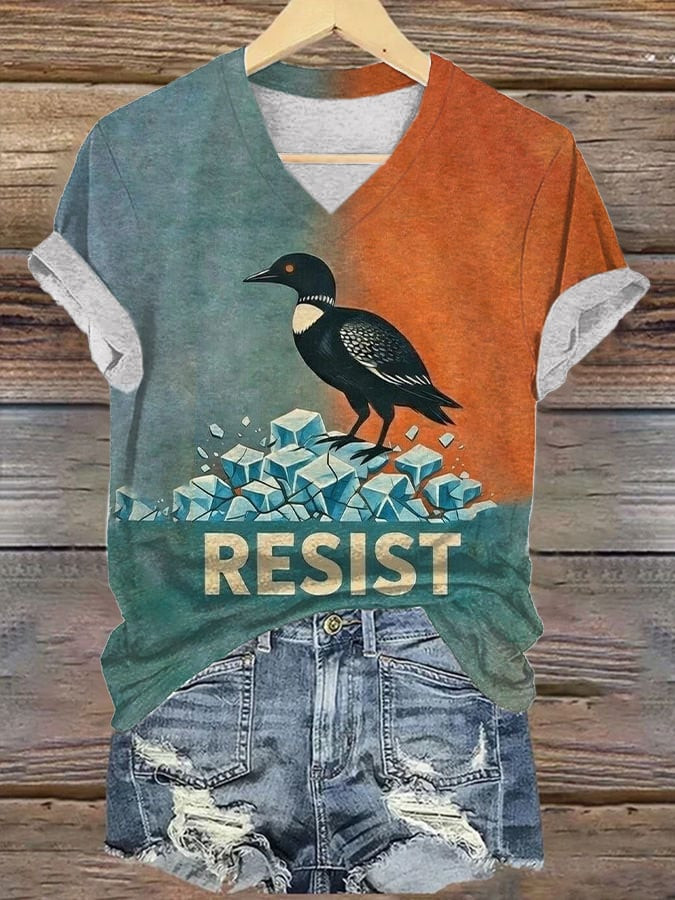 Minnesota Strong Resist V-Neck T-Shirt I Stand With Minnesota Shirt Political Clothing Women's Minnesota Strong Resist V-Neck T-Shirt I Stand With Minnesota Shirt Political Clothing Women's