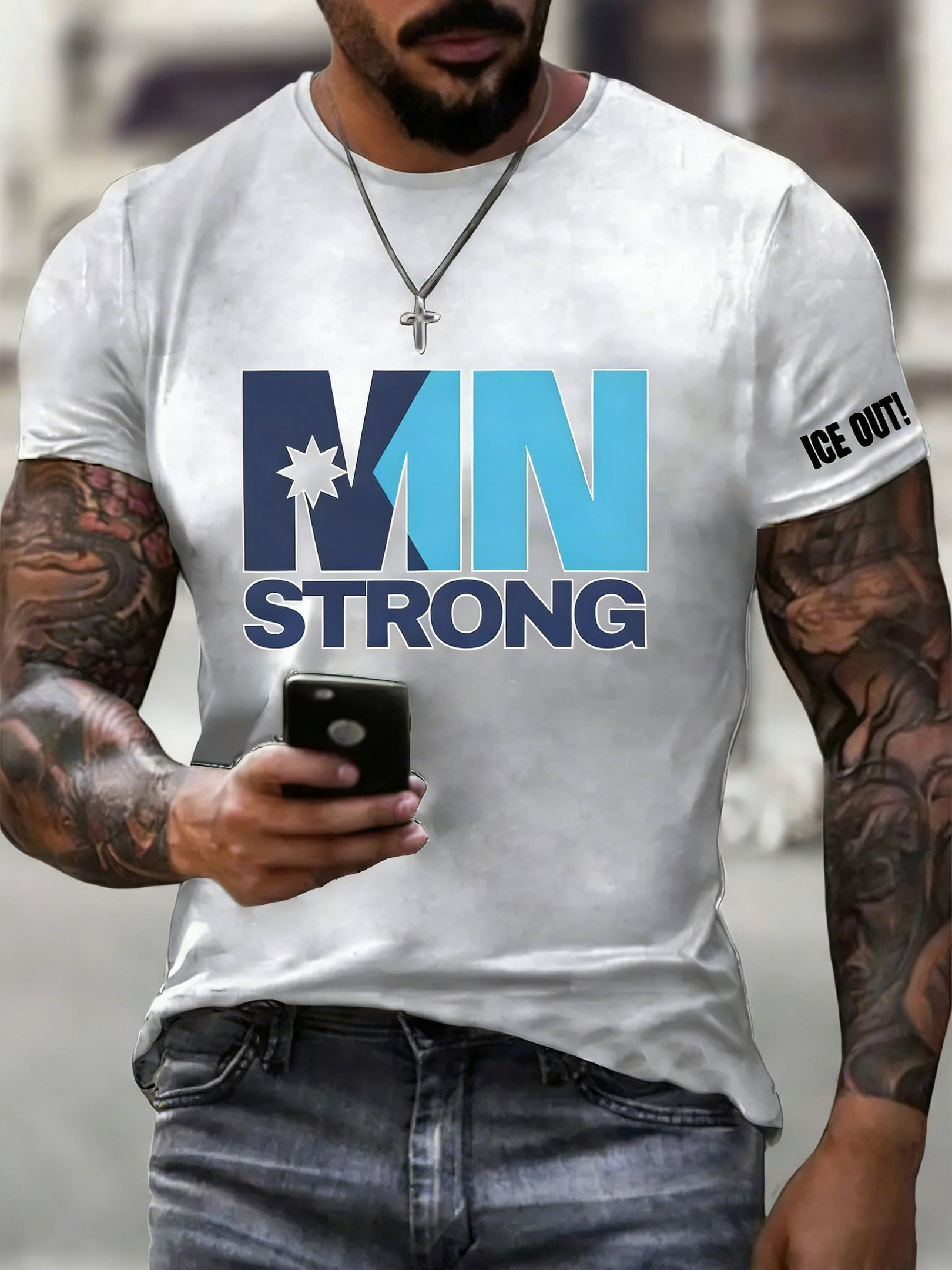 Minnesota Strong Shirt Justice For Alex Merch ICE Out Political T-Shirt Gifts For Father