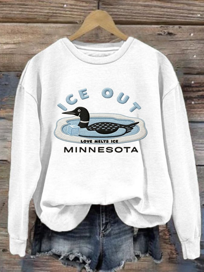 Minnesota Strong Sweatshirt Women's FDT Sweatshirt ICE Out Merch Minnesota Supporters Gifts