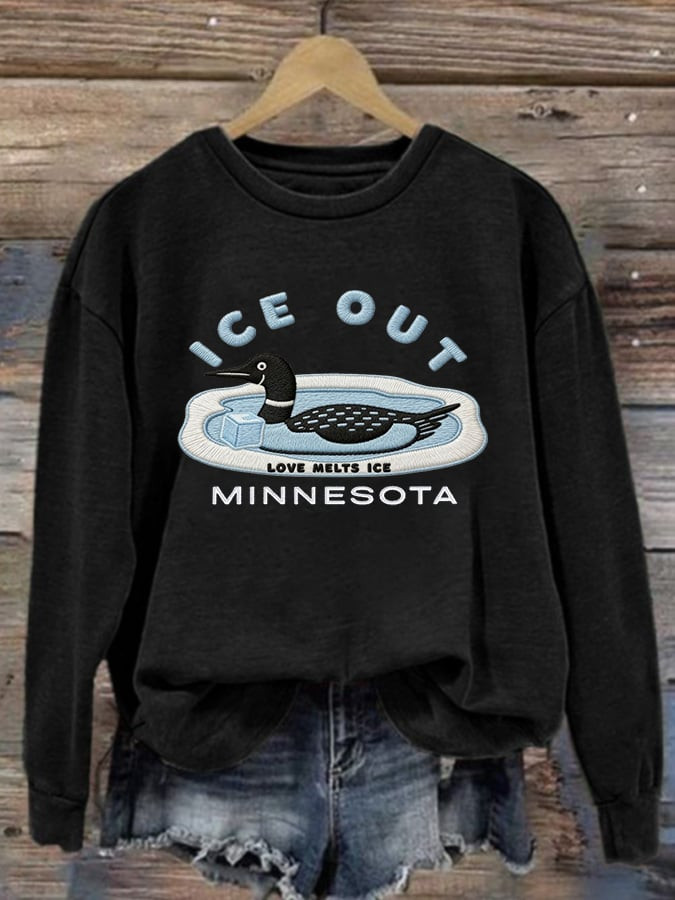 Minnesota Strong Sweatshirt Women's FDT Sweatshirt ICE Out Merch Minnesota Supporters Gifts