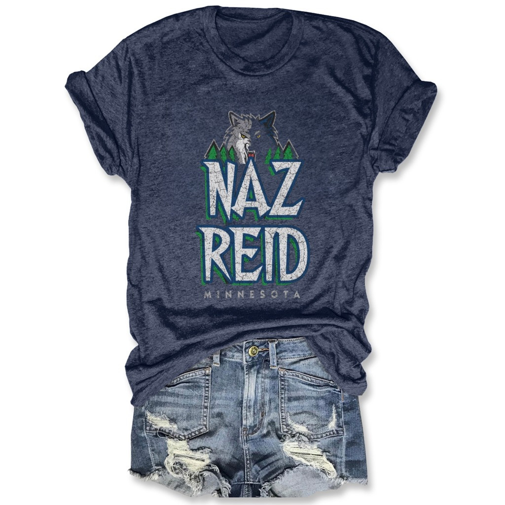 Minnesota Timberwolves Naz Reid Womens T-Shirt Basketball Timberwolves Fan Merch