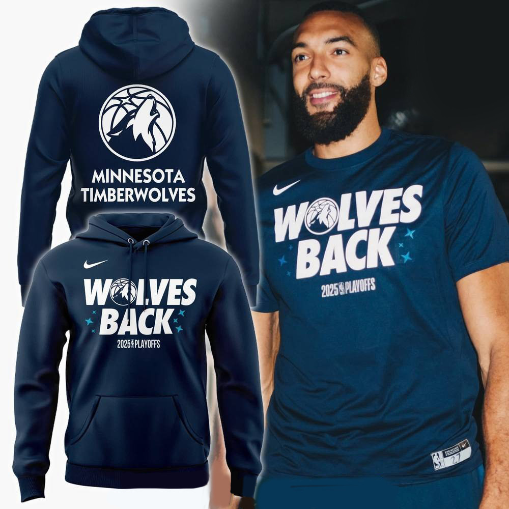 Minnesota Timberwolves Special 2025 Playoffs Wolves Back Hoodie Gifts For Fans